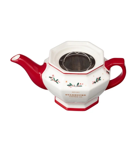 2020 Starbucks Korea Holiday Berry Tea Pot