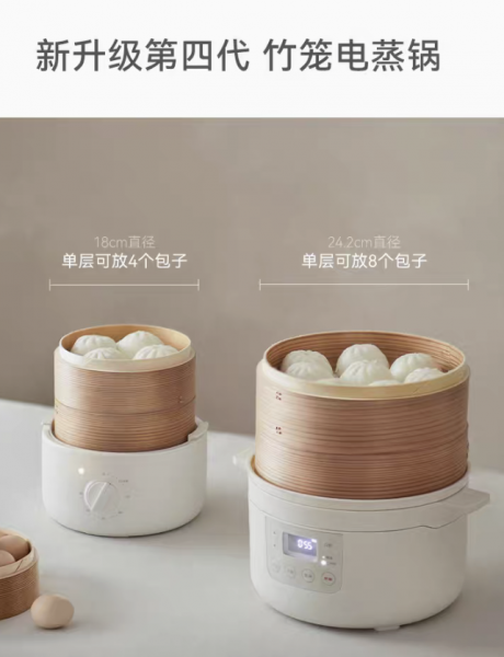 PREORDER Bamboo cage electric steamer