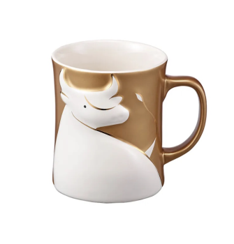 2021 Starbucks Korea New Year Gold Cow Mug 355ml