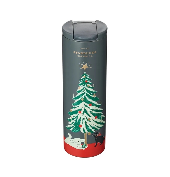 2020 Starbucks Korea SS Christmas Tree Tumbler 473ml